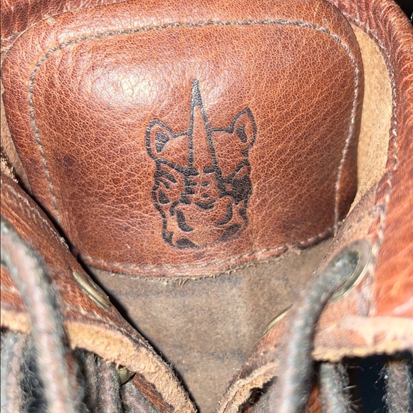 Rhino Brown Leather Lace Up Boots - Picture 8 of 13